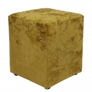 Taburet Cube stofa - galben E51